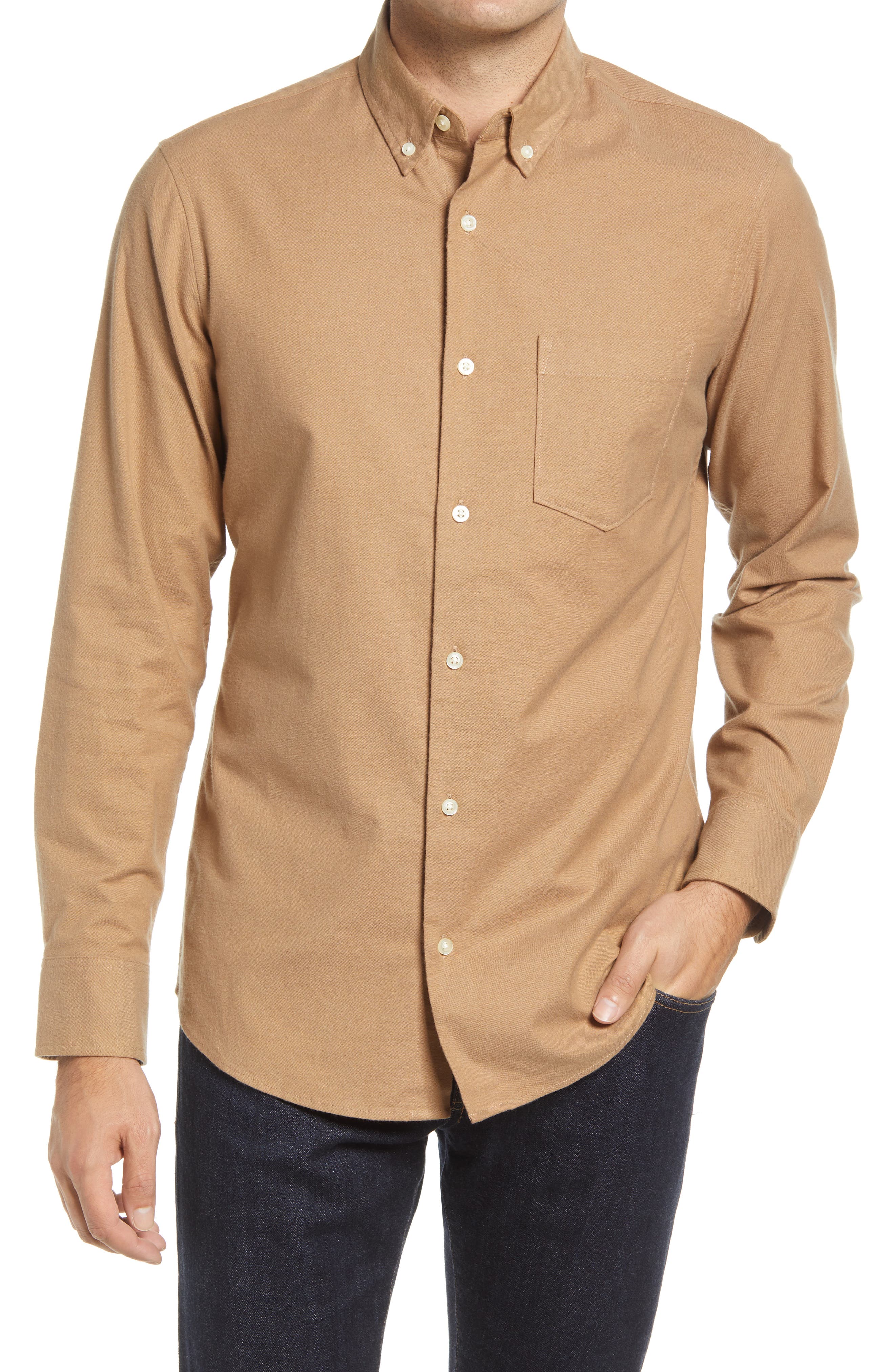 Men's Brown Button Down ☀ Dress Shirts ...
